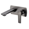 Aquaperla Esperia Gunmetal wall basin mixer set with spout