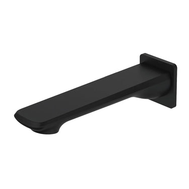 Aquaperla Esperia Matte Black Bath Spout 188mm - Wall Spout