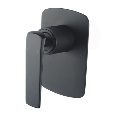 Aquaperla Esperia Matte Black wall shower mixer for shower or bath