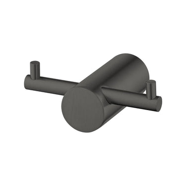 Aquaperla Gunmetal Double Robe Hook
