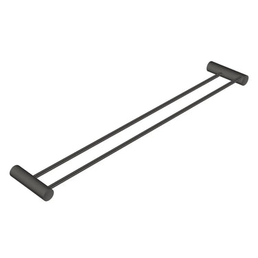 Aquaperla Gunmetal Double Towel Rail 600mm