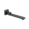 Aquaperla Gunmetal Swivel Bath Spout 239mm - Square Wall Spout