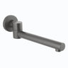 Aquaperla Gunmetal Swivel Bath Spout 240mm - Round Wall Spout