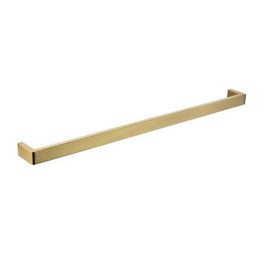 Aquaperla Ivano Brushed Brass Single Towel Rail 800mm