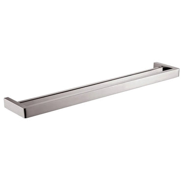 Aquaperla Ivano Brushed Nickel Double Towel Rail 800mm