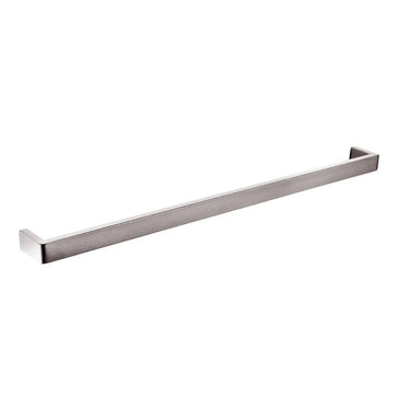 Aquaperla Ivano Brushed Nickel Single Towel Rail 800mm