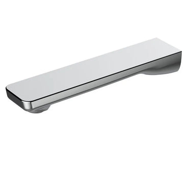 Aquaperla Ivano Chrome Bath Spout 180mm - Square Wall Spout