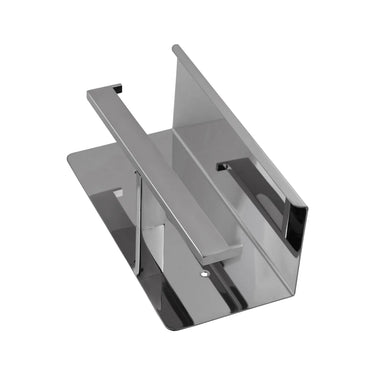 Aquaperla Ivano Chrome Double Toilet Roll Holder with Shelf