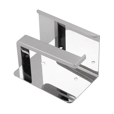 Aquaperla Ivano Chrome Toilet Roll Holder with Shelf