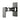 Close-up of the gunmetal finish on the Aquaperla Ivano wall shower mixer