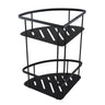 Aquaperla Ivano Matte Black Corner Shower Caddy