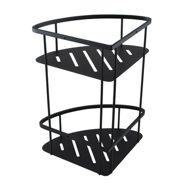 Aquaperla Ivano Matte Black Corner Shower Caddy