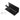 Aquaperla Ivano Matte Black Double Toilet Roll Holder with Shelf, view 2