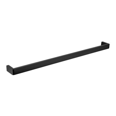 Aquaperla Ivano Matte Black Single Towel Rail 800mm