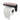 Aquaperla Ivano Matte Black Toilet Roll Holder with Shelf, view 3
