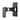 Close-up of the matte black finish on the Aquaperla Ivano wall shower mixer