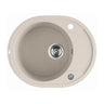 Aquaperla Laveo 580x470mm Beige Single Bowl Granite Sink with Drainer