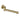 Aquaperla Light Brushed Brass Swivel Bath Spout 240mm - Round Wall Spout