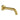Aquaperla Lucid Pin Brushed Brass Bath Spout 180mm - Round Wall Spout, 15mm Plate