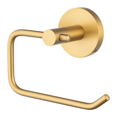 Aquaperla Lucid Pin Brushed Brass Toilet Roll Holder