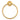 Aquaperla Lucid Pin Brushed Brass Towel Ring, view 2