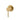 Aquaperla Lucid Pin Brushed Brass wall shower mixer for shower or bath