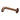 Aquaperla Lucid Pin Brushed Copper Bath Spout 180mm - Round Wall Spout, Slim 7mm Plate, view 5