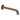 Aquaperla Lucid Pin Brushed Copper Bath Spout 180mm - Round Wall Spout, Slim 7mm Plate