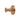 Aquaperla Lucid Pin Brushed Copper Robe Hook, view 2