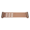 Aquaperla Lucid Pin Brushed Copper Shower Shelf 400mm