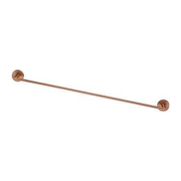 Aquaperla Lucid Pin Brushed Copper Single Towel Rail 790mm