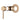 Close-up of the brushed copper finish on the Aquaperla Lucid Pin wall shower mixer