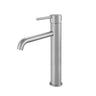 Aquaperla Lucid Pin Brushed Nickel tall basin mixer tap for vessel and above-counter basins