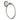 Aquaperla Lucid Pin Brushed Nickel Towel Ring, view 4