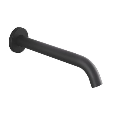 Aquaperla Lucid Pin Gunmetal Bath Spout 160mm - Round Wall Spout