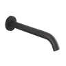 Aquaperla Lucid Pin Gunmetal Bath Spout 180mm - Round Wall Spout, 15mm Plate