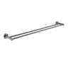 Aquaperla Lucid Pin Gunmetal Double Towel Rail 790mm