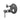 Aquaperla Lucid Pin Gunmetal shower wall mixer with diverter parts: cover plate, lever and diverter knob