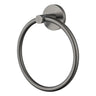 Aquaperla Lucid Pin Gunmetal Towel Ring