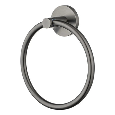 Aquaperla Lucid Pin Gunmetal Towel Ring