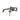 Aquaperla Lucid Pin Gunmetal wall basin mixer set with spout, view 2