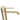 Close-up of the light brushed brass finish on the Aquaperla Lucid Pin basin mixer