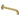 Aquaperla Lucid Pin Light Brushed Brass Bath Spout 180mm - Round Wall Spout, Slim 7mm Plate