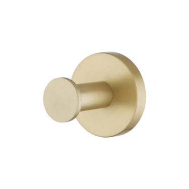 Aquaperla Lucid Pin Light Brushed Brass Robe Hook