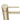 Close-up of the light brushed brass finish and lever on the Aquaperla Lucid Pin tall basin mixer