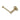 Aquaperla Lucid Pin Light Brushed Brass Toilet Roll Holder