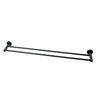 Aquaperla Lucid Pin Matte Black Double Towel Rail 790mm