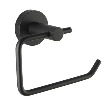 Aquaperla Lucid Pin Matte Black Toilet Roll Holder