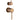 Aquaperla Lucid Pin separate plates Brushed Copper shower wall mixer with diverter