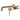 Aquaperla Lucid Pin separate plates Brushed Copper wall basin mixer set with spout, view 2